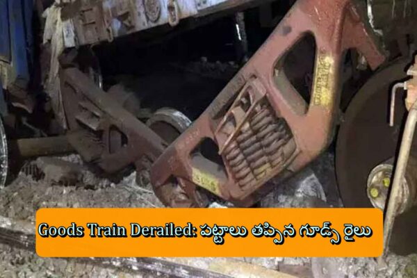 Goods Train Derailed: పట్టాలు తప్పిన గూడ్స్ రైలు